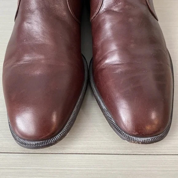 Nordstrom Mens Italian Made Soft Supple Leather Regalo Boots side Zip Size 11 - Picture 5 of 16